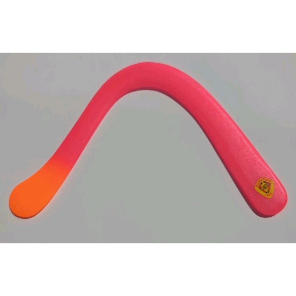 Vintage Eric Darnell Plastic Polypropylene Boomerang Man Pro Return Neon